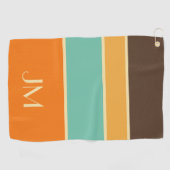 横向カラフルきスタイル線 ゴルフタオル (横)