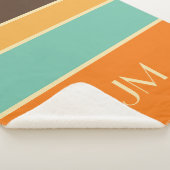 横向カラフルきスタイル線 シェルパブランケット (3/4)