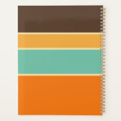 横向カラフルきスタイル線 プランナー手帳 (裏面)