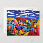 横向カラフルきポストカード ポストカード (正面/裏面)