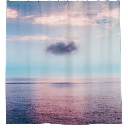 横向カラフルき シャワーカーテン (正面)