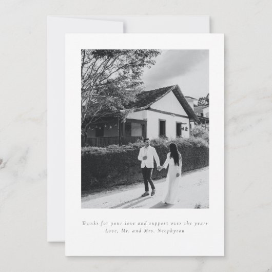 横向カラフル地中海のき写真の取り出し 案内状 (裏面)