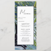 横向モダンミニマル芸術的き抽象芸術結婚の メニュー (正面)