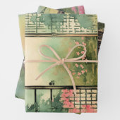 横向日本のき絵を描エフェラNo10 ラッピングペーパーシート (インサイチュ)