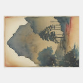 横向日本のき絵を描エフェラNo11 ラッピングペーパーシート (正面)