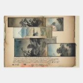 横向日本のき絵を描エフェラNo12 ラッピングペーパーシート (正面2)