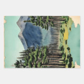 横向日本のき絵を描エフェラNo13 ラッピングペーパーシート (正面3)