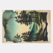 横向日本のき絵を描エフェラNo13 ラッピングペーパーシート (正面2)