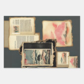 横向日本のき絵を描エフェラNo15 ラッピングペーパーシート (正面2)