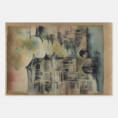 横向日本のき絵を描エフェラNo1 ラッピングペーパーシート (正面2)