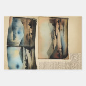 横向日本のき絵を描エフェラNo9 ラッピングペーパーシート (正面)