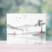 横向日本のき背景 アクリルサイン (ニュートラル)