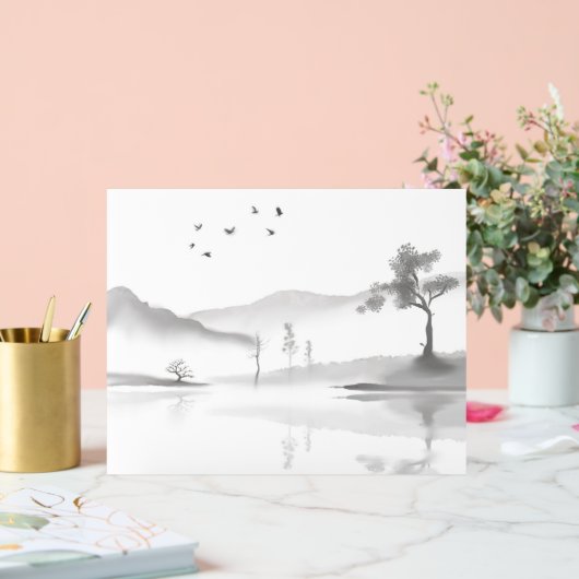 横向日本のき背景 アクリルサイン (ウェディング)