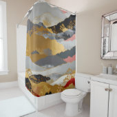 横向日本のき シャワーカーテン (インサイチュ)