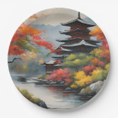 横向日本のき ペーパープレート (正面)