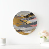 横向日本のき ラージ壁時計 (ホーム)