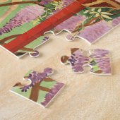 横向日本のき | 奈良の聖鹿 | 神殿 ジグソーパズル (側面)