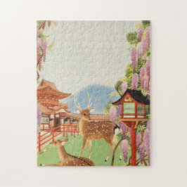 横向日本のき | 奈良の聖鹿 | 神殿 ジグソーパズル