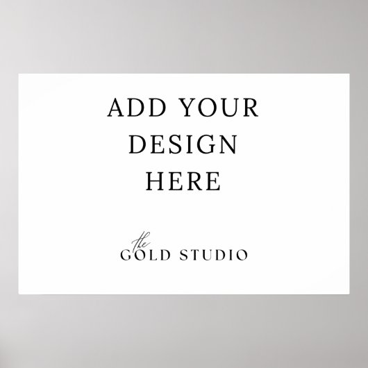 横向空白のきポスターテンプレート（20 x 30インチ） ポスター (正面)