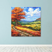 横向絵画き キャンバスプリント (インサイチュ (ウッドフロア))