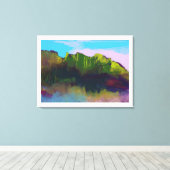 横向絵画き キャンバスプリント (インサイチュ (ウッドフロア))