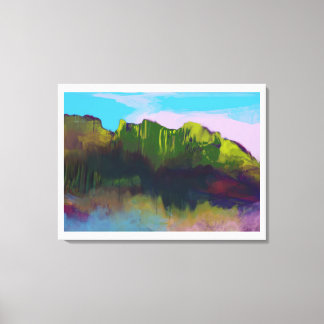 横向絵画き キャンバスプリント