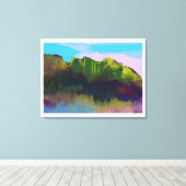 横向絵画き キャンバスプリント (インサイチュ (ウッドフロア))