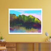 横向絵画き キャンバスプリント (インサイチュ (リビング))