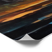 横向鮮やかきカラーFauvism印象派3:2 ポスター (角)