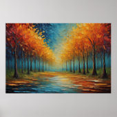 横向鮮やかきカラーFauvism印象派3:2 ポスター (正面)