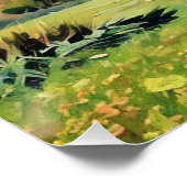 横向鮮やかき絵を描の丘転がの山 ポスター (コーナー)