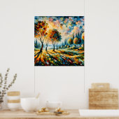 横向鮮やかき ポスター (キッチン)