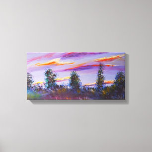 横型スケッチ(アクリル) キャンバスプリント