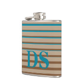 横型ストライプモノグラム フラスク (左)