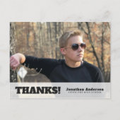 横型フォト卒業ありがとうございました ポストカード (正面)