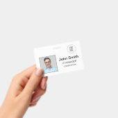横型ホワイトIDバッジ バッジ (手持ち)