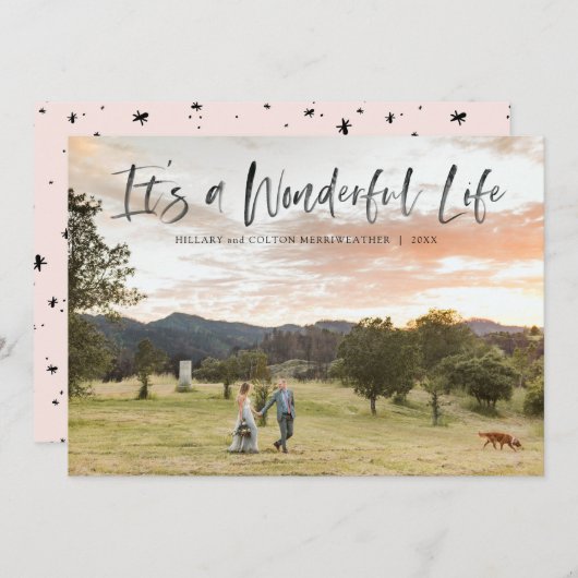 横型生活にあふれたフルブリード写真 シーズンカード (正面/裏面)