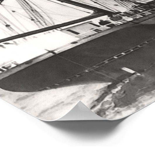 横帆船 ポスター (角)