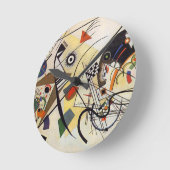 横断ライン ラウンド壁時計 (傾斜)