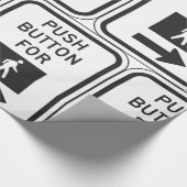 横断標識用の押しボタン ラッピングペーパー (角)