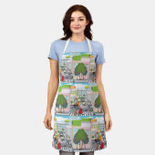 横断歩道に乗った少女 エプロン (着用した状態)