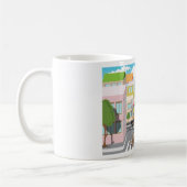 横断歩道に乗った少女 コーヒーマグカップ (左)