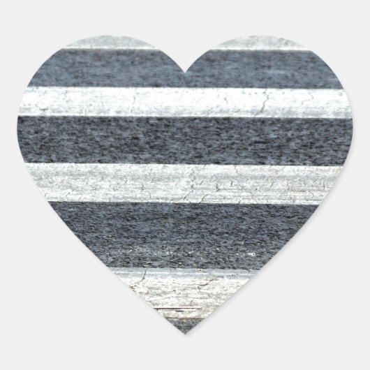 横断歩道またはゼブラ交差点 ハートシール (正面)