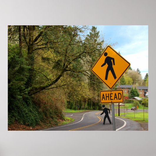 横断歩道 ポスター (正面)