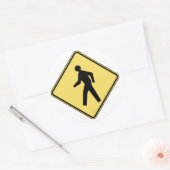 横断歩道 ラウンドシール (封筒)