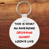 横断警備素晴らし キーホルダー (正面)