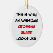 横断警備素晴らし セラミックオーナメント (右)