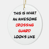 横断警備素晴らし セラミックオーナメント (左)