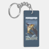 横断面-モンタナ--を採取しているマス キーホルダー (正面左)