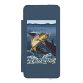 横断面-モンタナ--を採取しているマス INCIPIO iPhoneウォレットケース (フォリオ 正面)